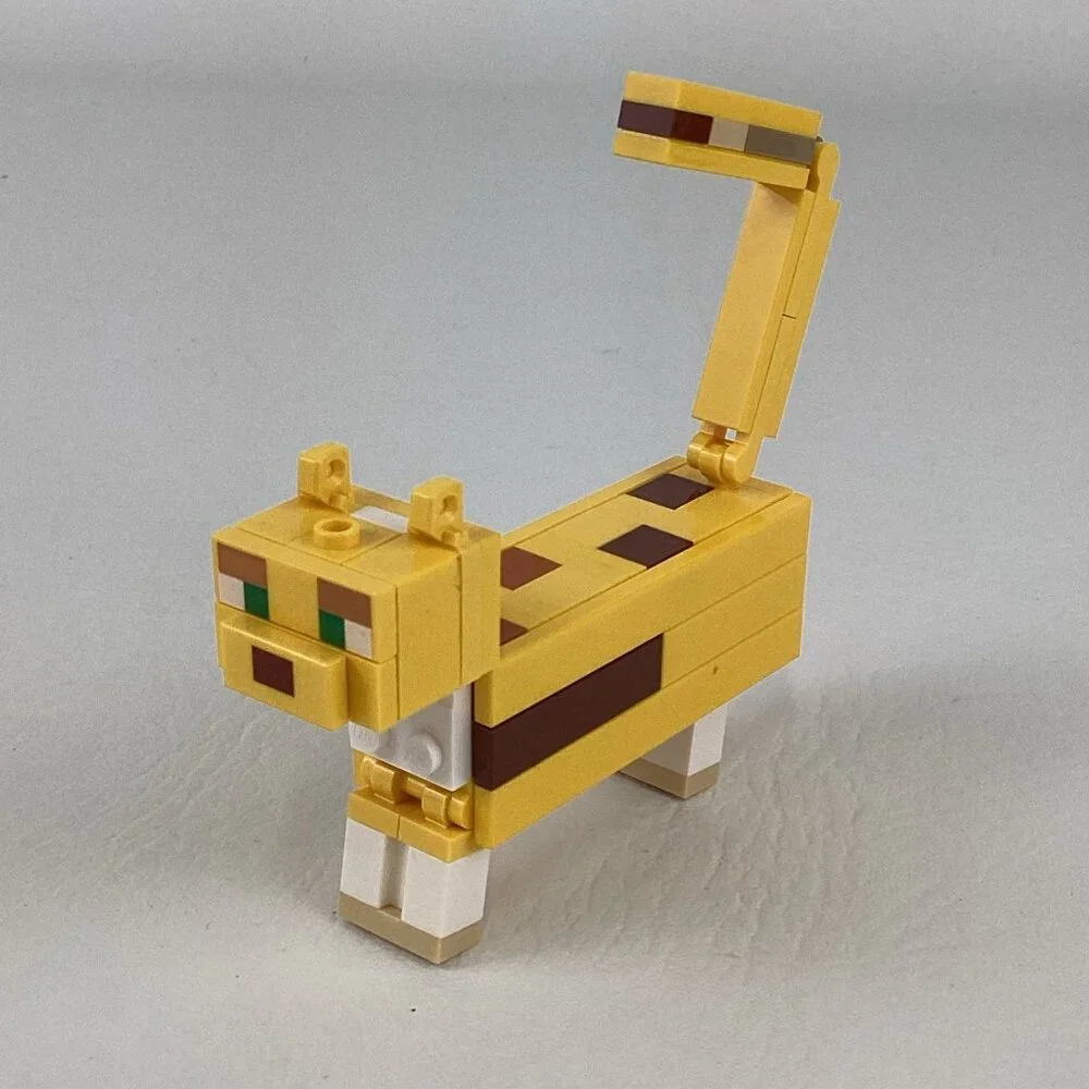 Lego Minecraft BigFig Ocelot Figure Buildable Movable Video Game Set 21156